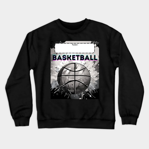 Custom Name Basketball Crewneck Sweatshirt by MaystarUniverse